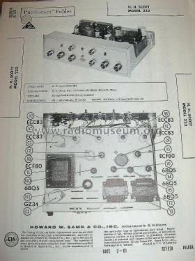 Stereomaster 222; Scott; H.H.; Maynard (ID = 2832118) Ampl/Mixer