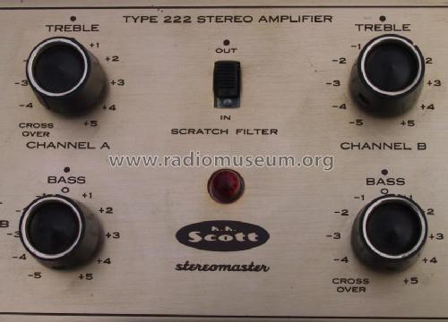 Stereomaster 222; Scott; H.H.; Maynard (ID = 416528) Ampl/Mixer