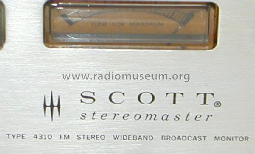 Stereomaster 4310 FM; Scott; H.H.; Maynard (ID = 492902) Radio