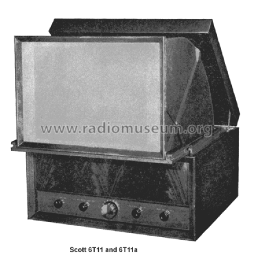 Projection Televison Receiver 6T11; Scott Radio Labs.E.H (ID = 1438164) Television