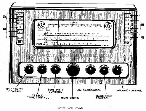 800B + 800B-FM ; Scott Radio Labs.E.H (ID = 628293) Radio