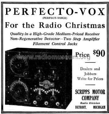 Perfecto-Vox ; Scripps Motor Co. (ID = 983284) Radio