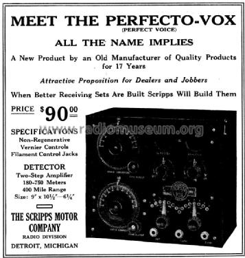 Perfecto-Vox ; Scripps Motor Co. (ID = 984858) Radio