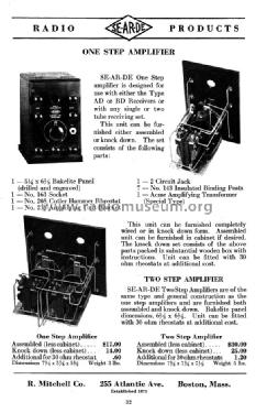 Two Step Amplifier ; Se-Ar-De brand; (ID = 828431) Ampl/Mixer