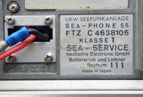 UKW Seefunkanlage sea-phone 55; Sea-Service (ID = 1296331) Commercial TRX