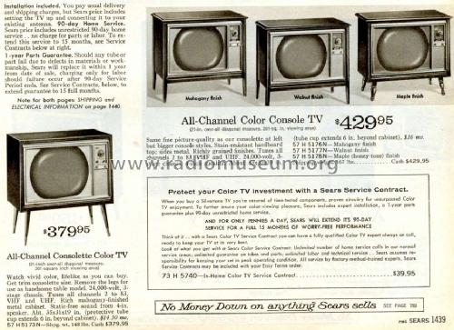 57H5176N ; Sears, Roebuck & Co. (ID = 668892) Television