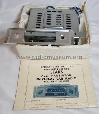 7 Transistor Solid State 833-625580 ; Sears, Roebuck & Co. (ID = 2968302) Car Radio