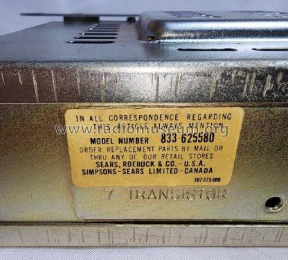 7 Transistor Solid State 833-625580 ; Sears, Roebuck & Co. (ID = 2968305) Car Radio