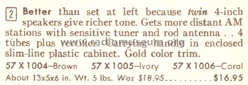 Silvertone 1006 Order=57X 1006; Sears, Roebuck & Co. (ID = 1644645) Radio