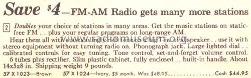 Silvertone 1023 Order=57H 1023; Sears, Roebuck & Co. (ID = 1642686) Radio