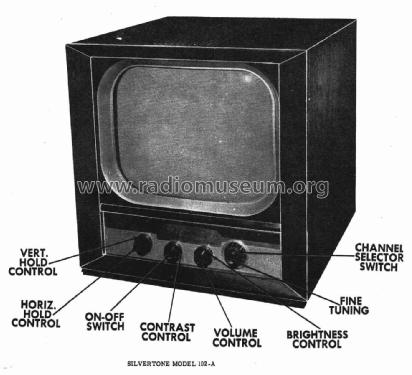 Silvertone 102A Ch= 549.100-3; Sears, Roebuck & Co. (ID = 3028048) Television