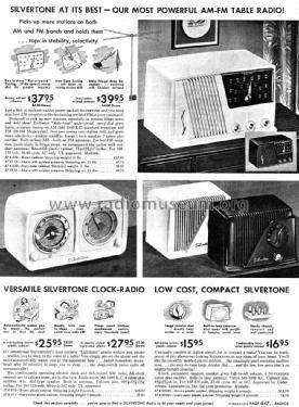 Silvertone 10 Clock Receiver Ch= 132.896 Order=57K 010; Sears, Roebuck & Co. (ID = 1331220) Radio