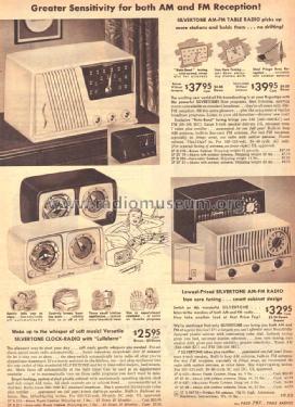 Silvertone 10 Clock Receiver Ch= 132.896 Order=57K 010; Sears, Roebuck & Co. (ID = 1617383) Radio