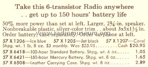 Silvertone 1207 Order=57H 1207; Sears, Roebuck & Co. (ID = 1642238) Radio