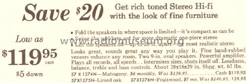 Silvertone 1276 Order=57X 1276N; Sears, Roebuck & Co. (ID = 1668223) Radio