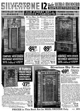 Silvertone 12-Tube Superheterodyne Order= 57DM 1722; Sears, Roebuck & Co. (ID = 1267522) Radio