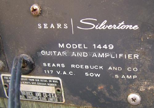 Silvertone Guitar and Amplifier 1449; Sears, Roebuck & Co. (ID = 845112) Ampl/Mixer