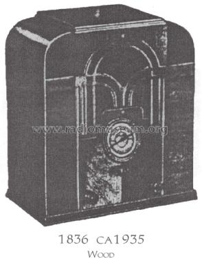 Silvertone 1836 ; Sears, Roebuck & Co. (ID = 1518883) Radio