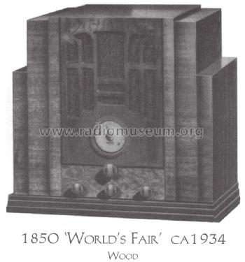 Silvertone 1850A Worlds Fair ; Sears, Roebuck & Co. (ID = 1518861) Radio