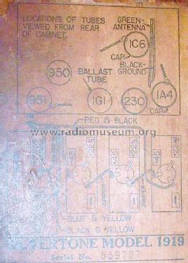 Silvertone 1919 Ch= 345; Sears, Roebuck & Co. (ID = 619622) Radio