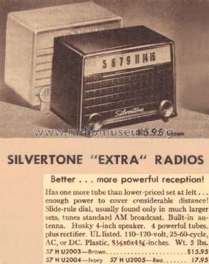 Silvertone 2003 Ch= 757.110 Order=57D 02003; Sears, Roebuck & Co. (ID = 1601573) Radio