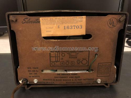 Silvertone 2003 Ch= 757.110 Order=57D 02003; Sears, Roebuck & Co. (ID = 2352901) Radio