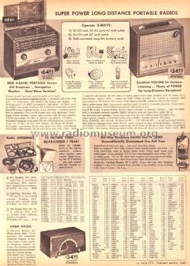 Silvertone 2028 or 2029 Ch= 528.230 Order=57G 02028; Sears, Roebuck & Co. (ID = 1621952) Radio