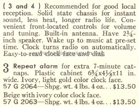 Silvertone 2063 Ch=132.42701 Order=57G 2063; Sears, Roebuck & Co. (ID = 1676353) Radio