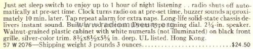 Silvertone 2076 Order= 57W 2076; Sears, Roebuck & Co. (ID = 1733692) Radio