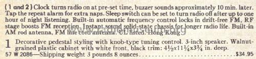 Silvertone 2086 Order= 57W 2086; Sears, Roebuck & Co. (ID = 1733679) Radio