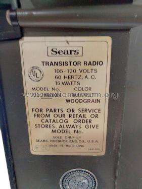 Silvertone 2088 Order= 57A 2088; Sears, Roebuck & Co. (ID = 2850452) Radio