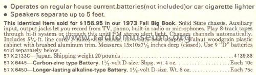 Silvertone 2133 Order= 57X 2133C; Sears, Roebuck & Co. (ID = 1729176) Radio