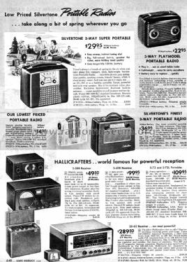 Silvertone 215 Ch= 528.174 Order=57E 0215; Sears, Roebuck & Co. (ID = 1331269) Radio