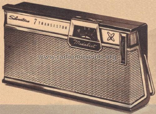 Silvertone 7 Transistor Medalist 2208 Order= 57G 2208; Sears, Roebuck & Co. (ID = 1673933) Radio