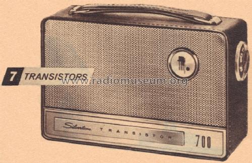 Silvertone Transistor 700 2218 Order= 57G 2218; Sears, Roebuck & Co. (ID = 1674036) Radio