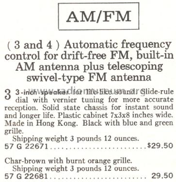 Silvertone 22671 Order= 57H 22671; Sears, Roebuck & Co. (ID = 1676375) Radio