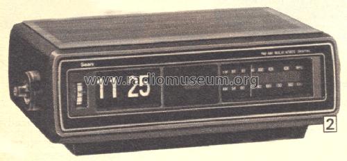 Silvertone 2373 AM/FM Clock Radio Order= 61H 2373; Sears, Roebuck & Co. (ID = 1609356) Radio