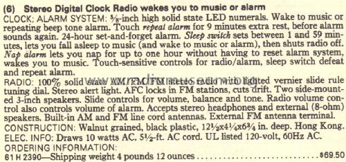 Silvertone 2390 Order= 61H 2390; Sears, Roebuck & Co. (ID = 1609406) Radio