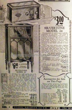 Silvertone 25 Order= 57N 4029 or 4031; Sears, Roebuck & Co. (ID = 1299699) Radio