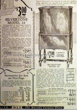 Silvertone 26 Order= 57N 4033 or 4035; Sears, Roebuck & Co. (ID = 1299701) Radio