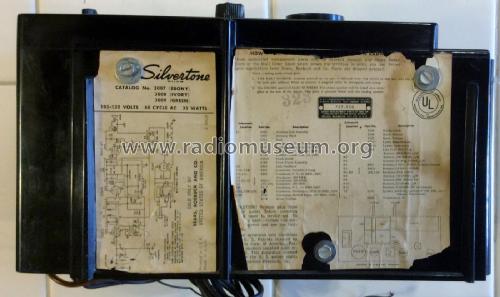 Silvertone 3007 Ch= 757.120 Order=57D 03007; Sears, Roebuck & Co. (ID = 1795187) Radio