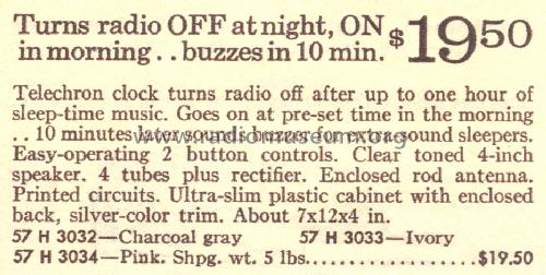 Silvertone 3033 Ch= 528.53500 Order=57H 3033; Sears, Roebuck & Co. (ID = 1650463) Radio