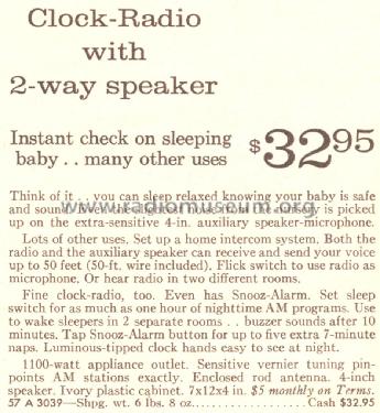 Silvertone 3039 Order=57A 3039; Sears, Roebuck & Co. (ID = 1695497) Radio