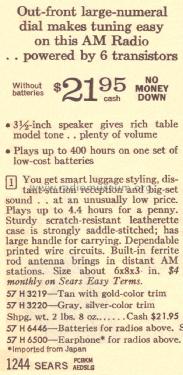 Silvertone 3220 Order=57H 3220; Sears, Roebuck & Co. (ID = 1649691) Radio