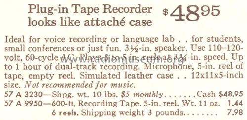 Silvertone 3230 Order=57A 3230; Sears, Roebuck & Co. (ID = 1695973) R-Player