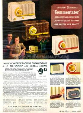 Silvertone 3451 Commentator Ch= 132.802-1C ; Sears, Roebuck & Co. (ID = 1305434) Radio