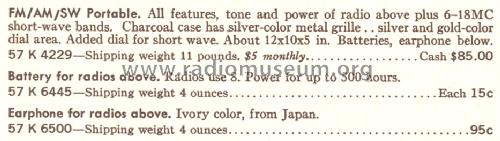 Silvertone 4229 Ch= 528.54650 or 528.54651 or 528.54652 Order=57K 4229; Sears, Roebuck & Co. (ID = 1688113) Radio