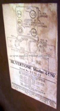 Silvertone Order= 57D 4420 Ch= 101.414; Sears, Roebuck & Co. (ID = 759249) Radio