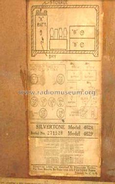 Silvertone Order= 57FM 4628 or 4629 Ch= 101.472; Sears, Roebuck & Co. (ID = 242192) Radio