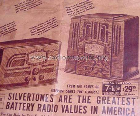 Silvertone Order= 57F 4636 or 67FM 4637; Sears, Roebuck & Co. (ID = 1250608) Radio